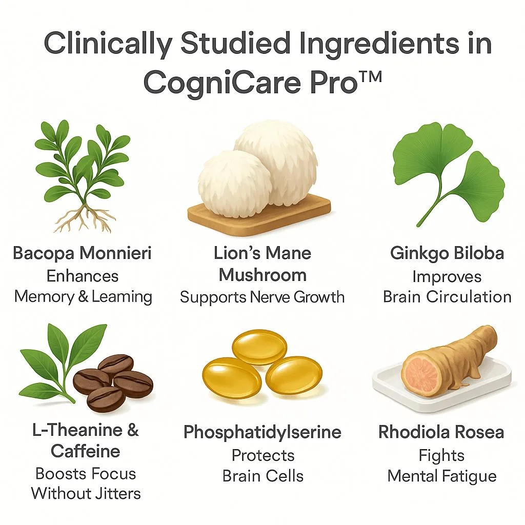 CogniCare Pro natural nootropic ingredients list